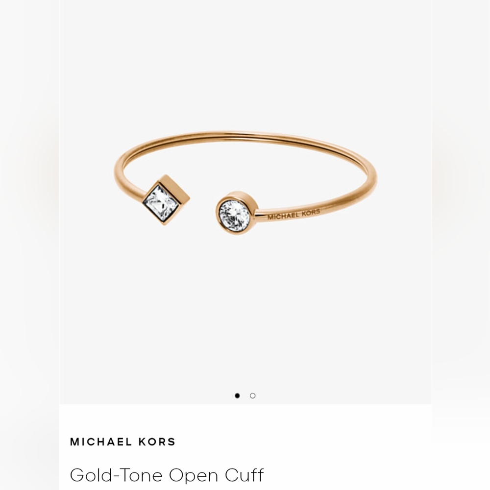 Michael Kors Gold Open Cuff Bracelet